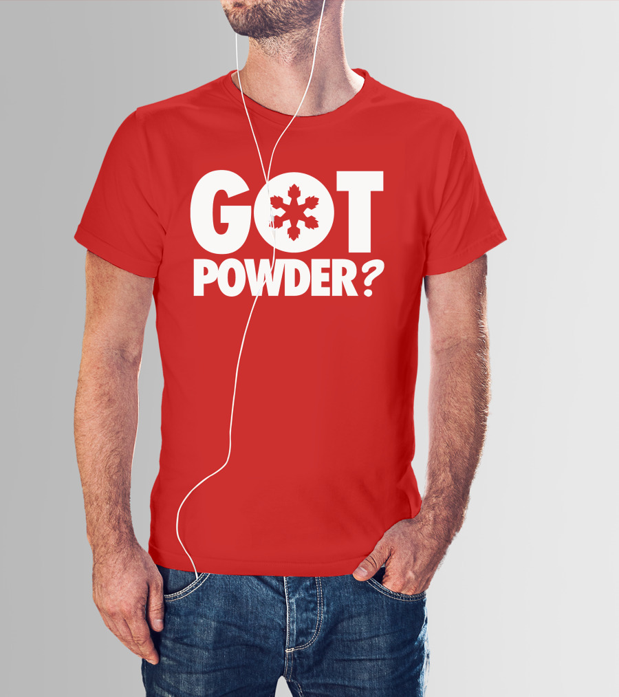Got Powder Snowflake Skiing Enthusiast T-Shirt