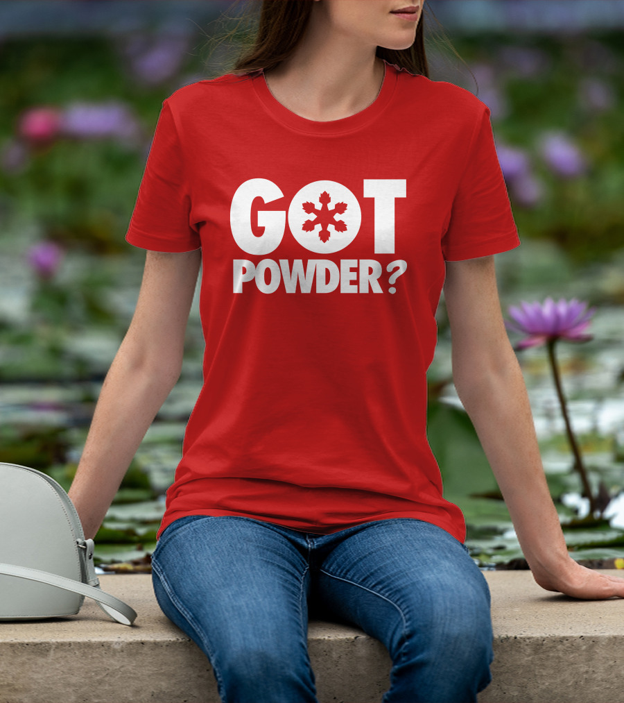 Got Powder Snowflake Skiing Enthusiast T-Shirt