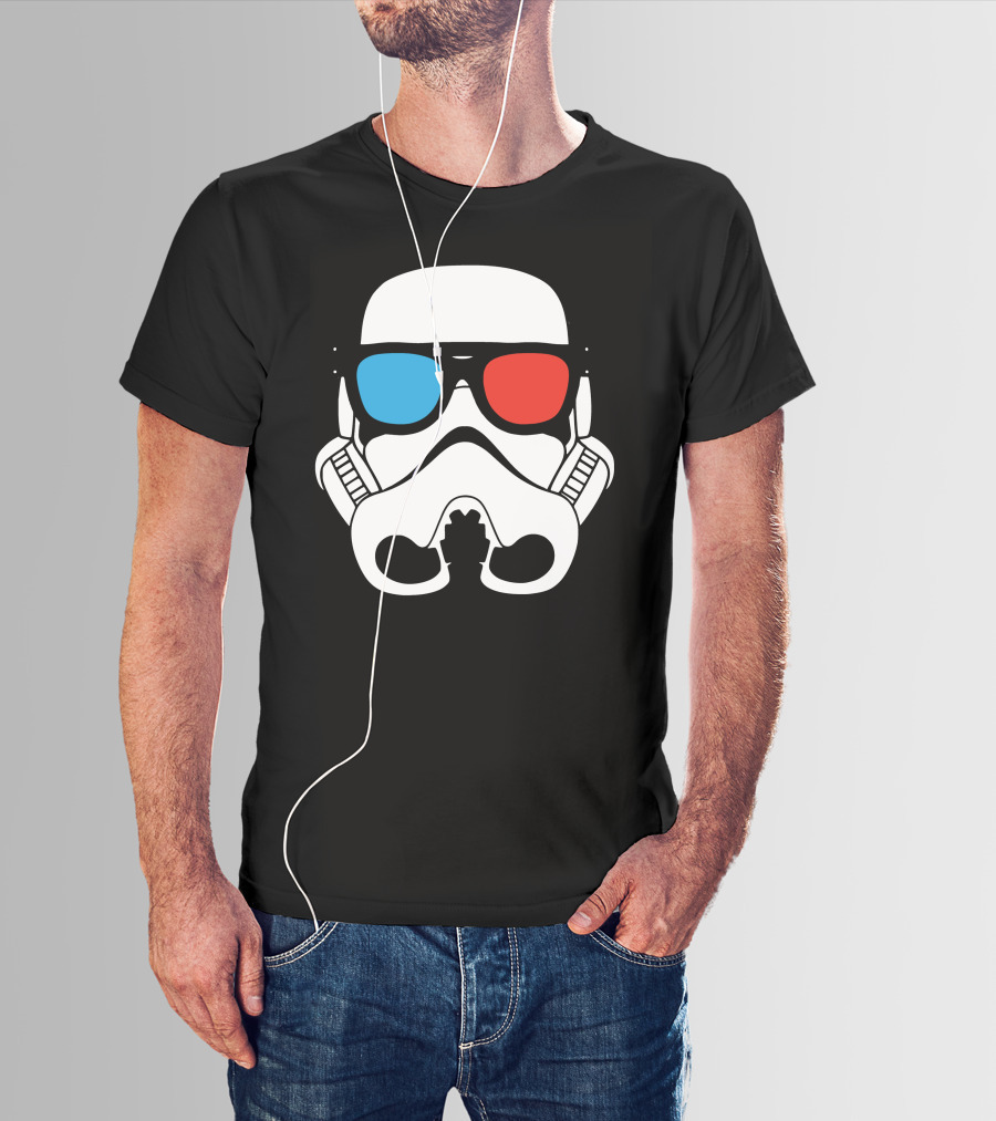 Cool Trooper 3D Glasses Stormtrooper T-Shirt