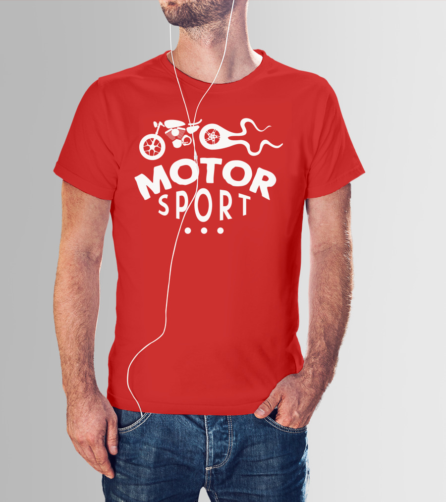 MOTOR SPORT Motorcycle Flame T-Shirt