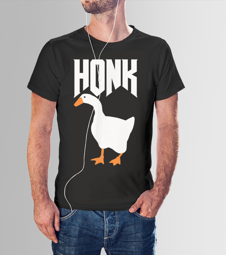 Honk Goose Funny Video Gamer Untitled Goose Game T-Shirt