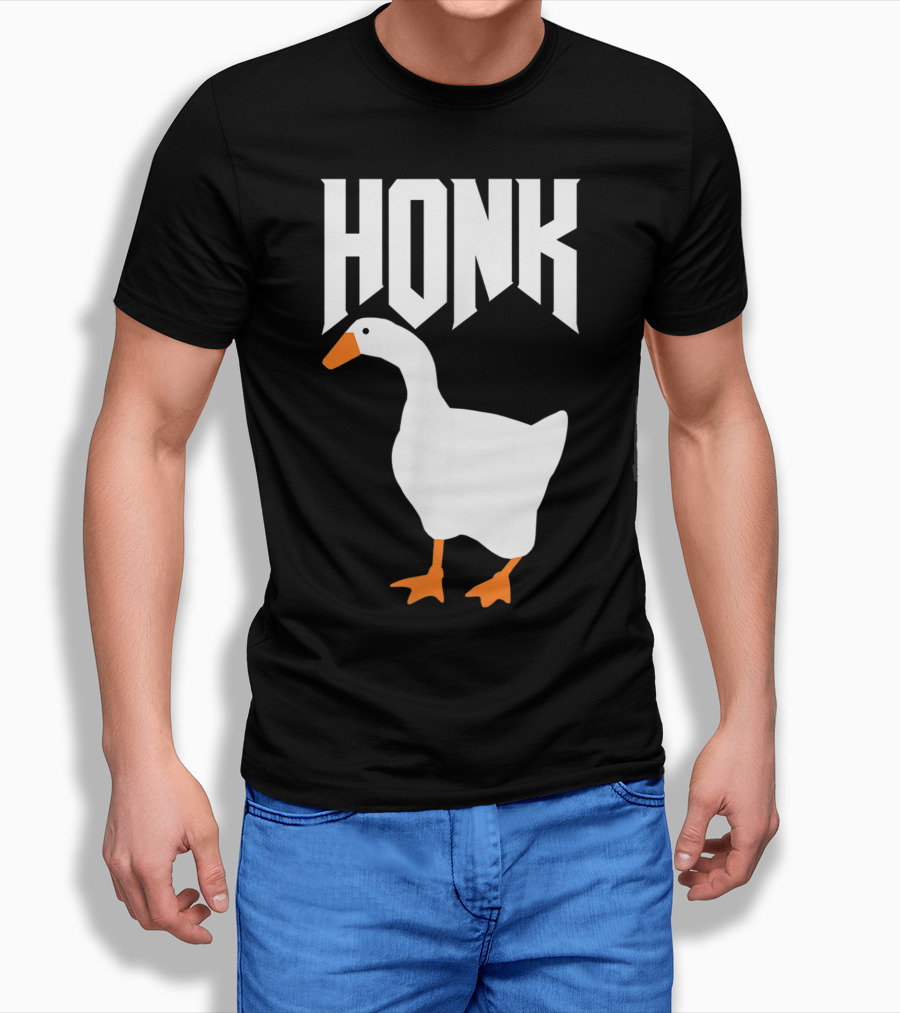 Honk Goose Funny Video Gamer Untitled Goose Game T-Shirt