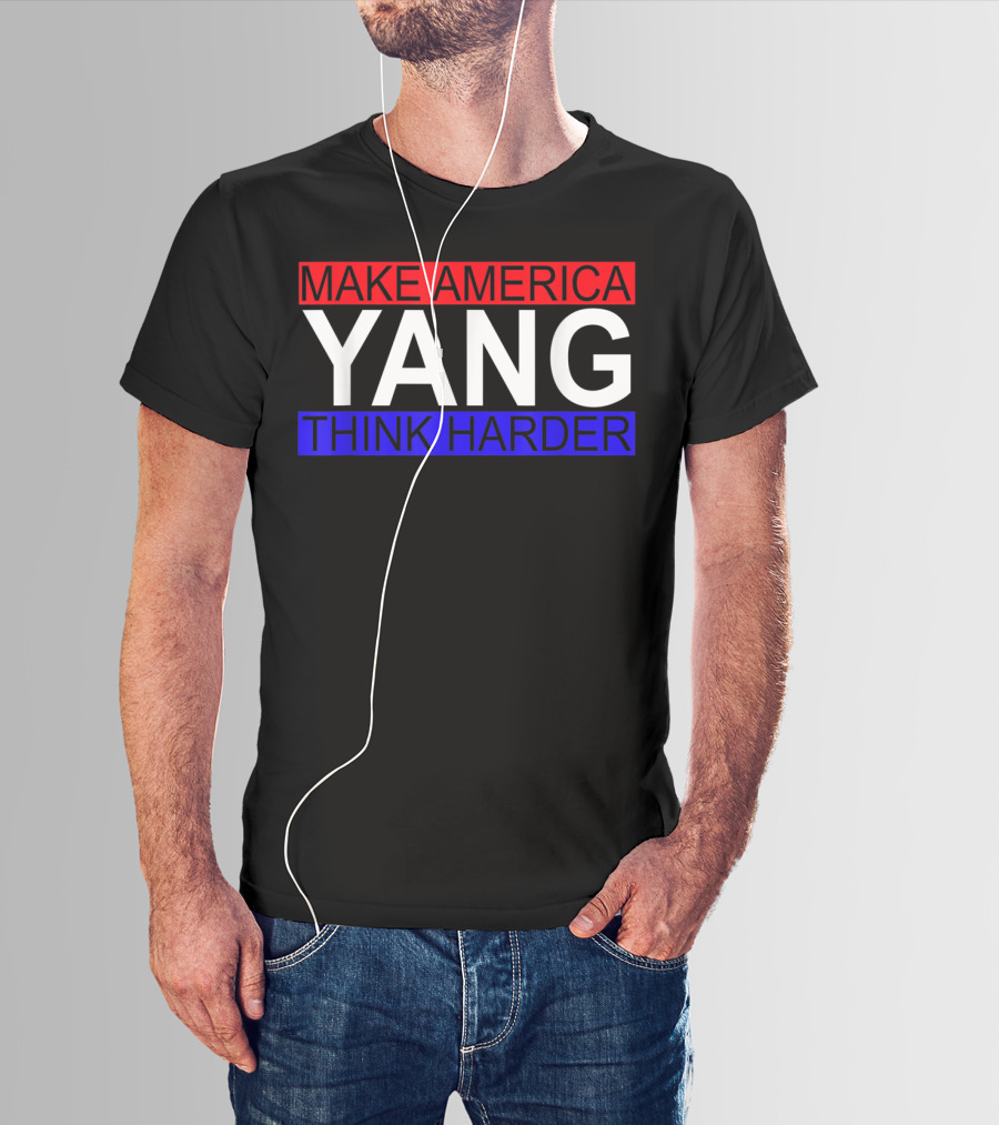 Make America Yang Think Harder Andrew Yang Math T-Shirt