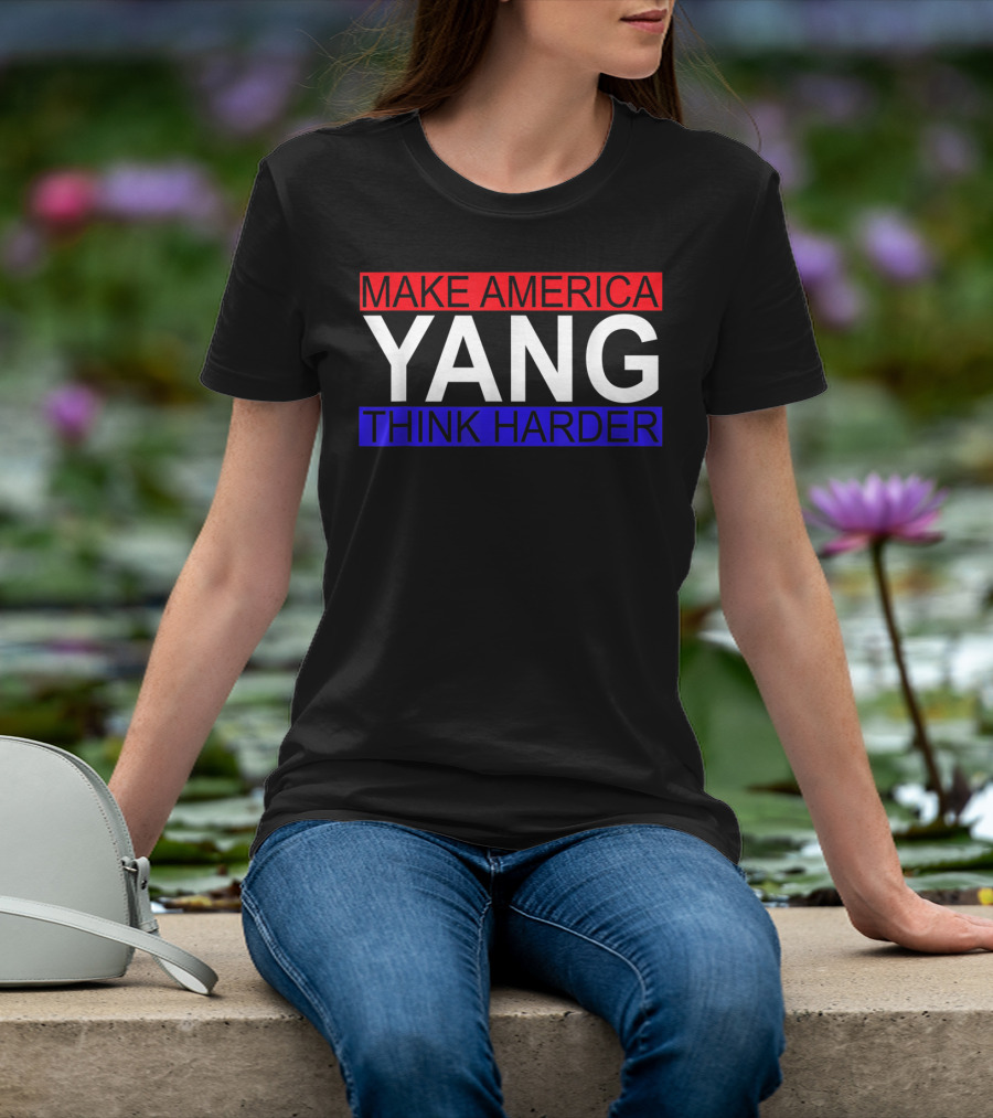 Make America Yang Think Harder Andrew Yang Math T-Shirt