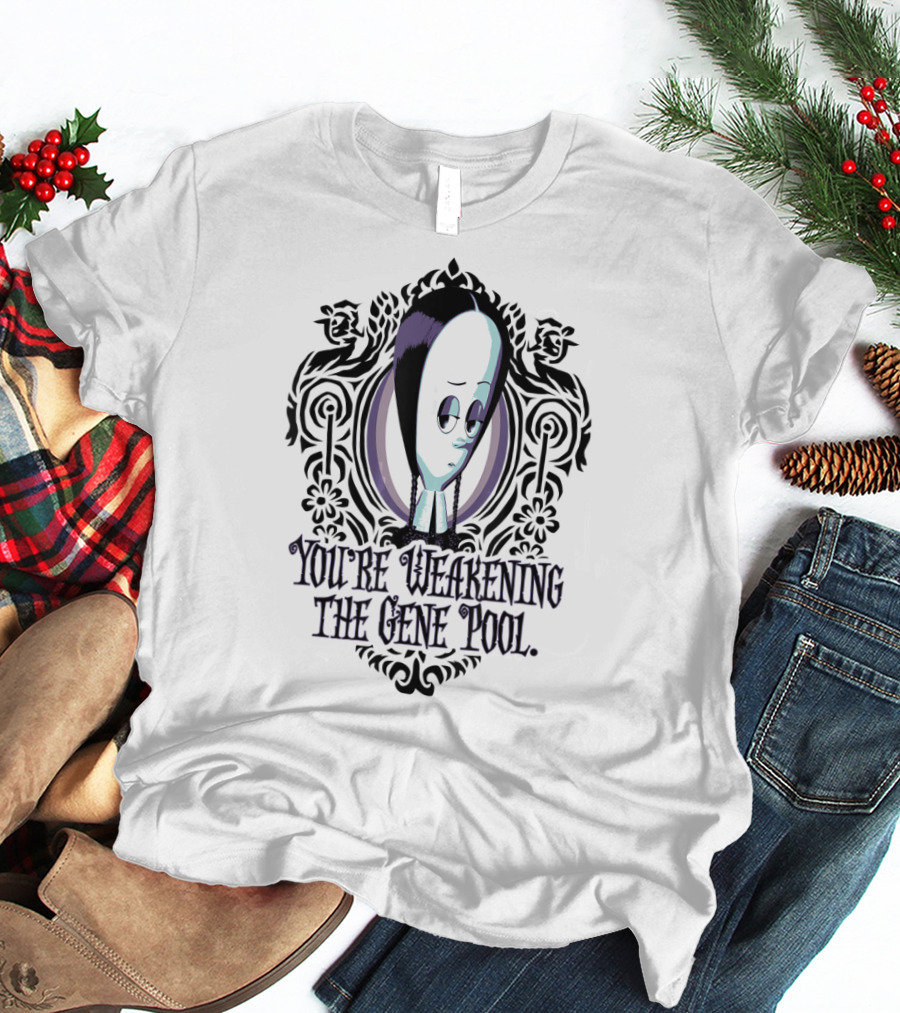 Wednesday Addams You're Weakening The Gene Pool Victorian Gothic T-Shirt