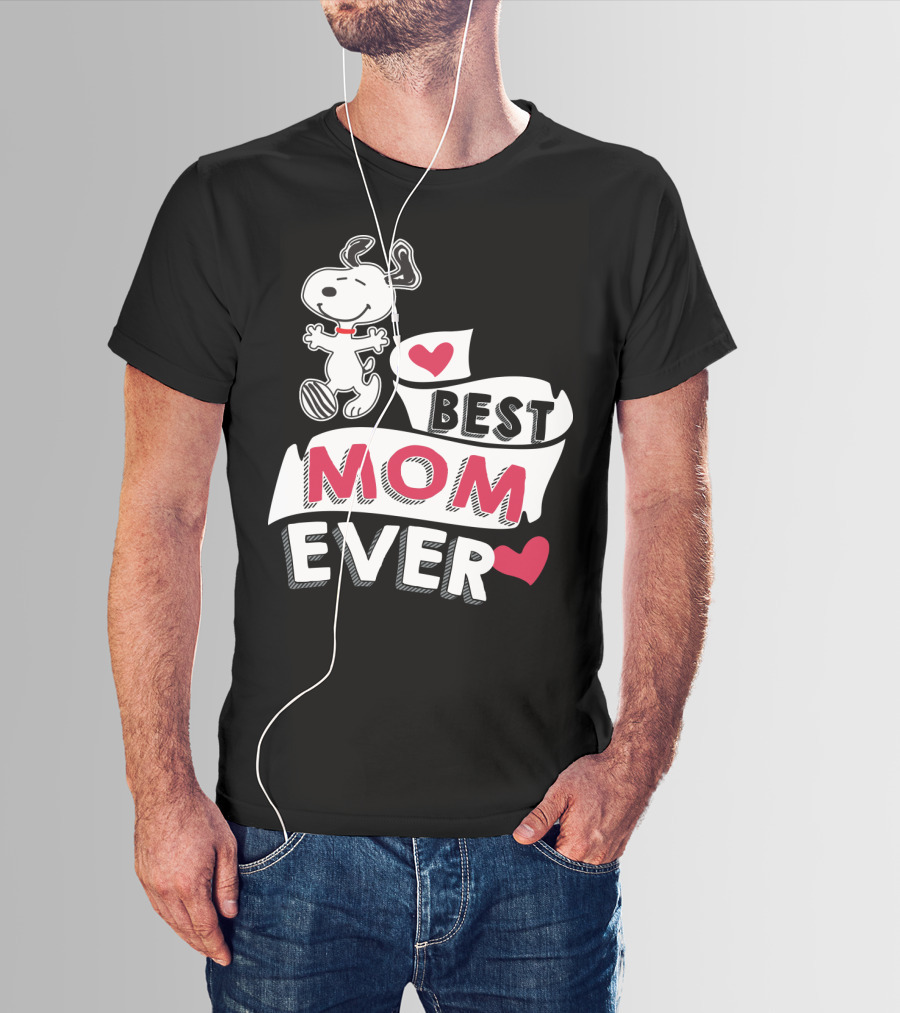 Best Mom Ever Snoopy Mother's Day Peanuts Movie T-Shirt