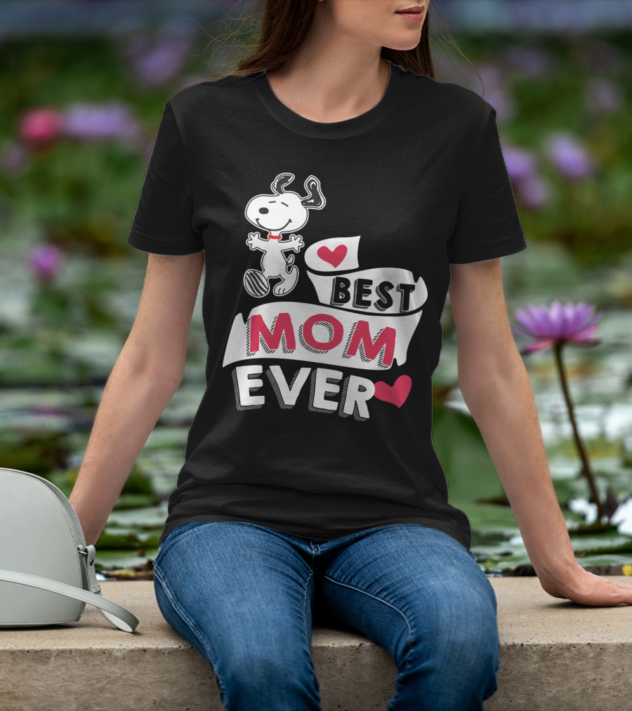 Best Mom Ever Snoopy Mother's Day Peanuts Movie T-Shirt