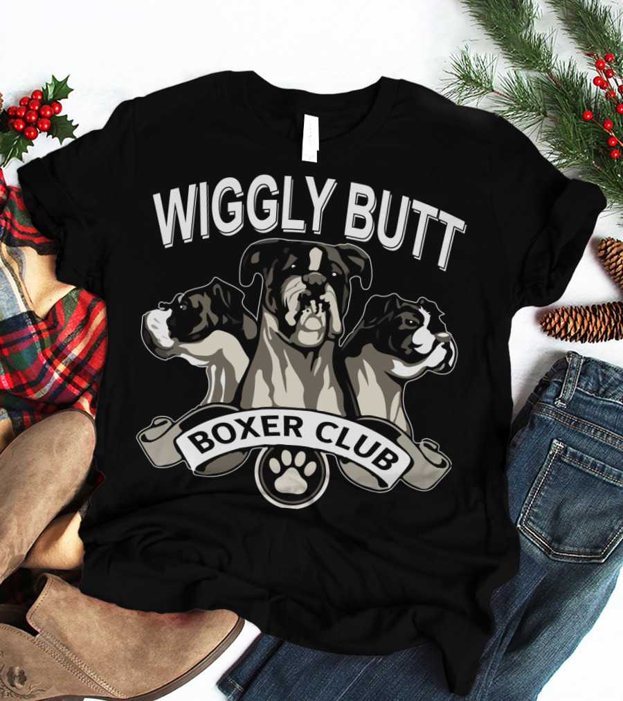 Wiggly Butt Boxer Club Paw Trio T-Shirt