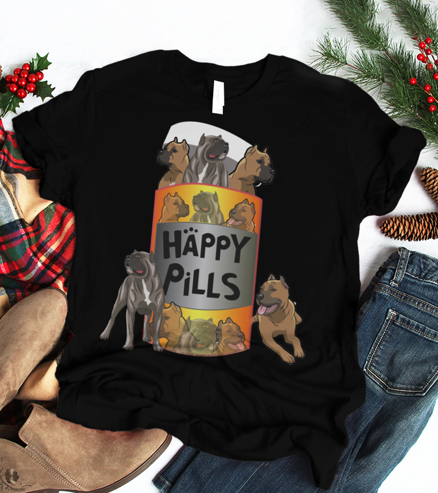 Happy Pills Dog Cartoon Canine Delight T-Shirt