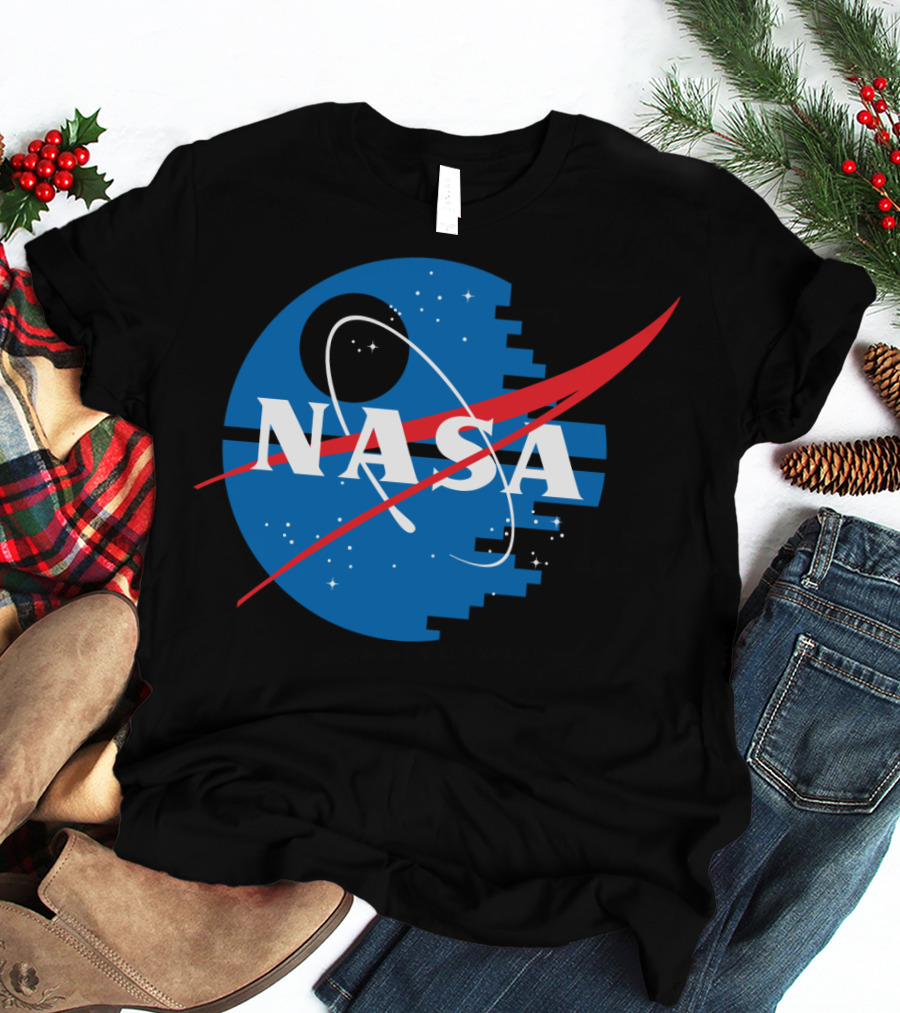 NASA Death Moon Star Wars Combination T-Shirt
