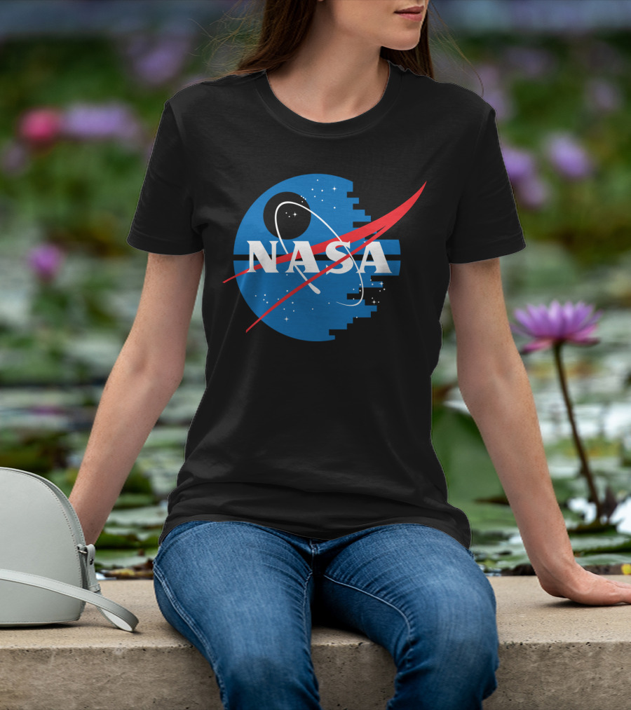 NASA Death Moon Star Wars Combination T-Shirt