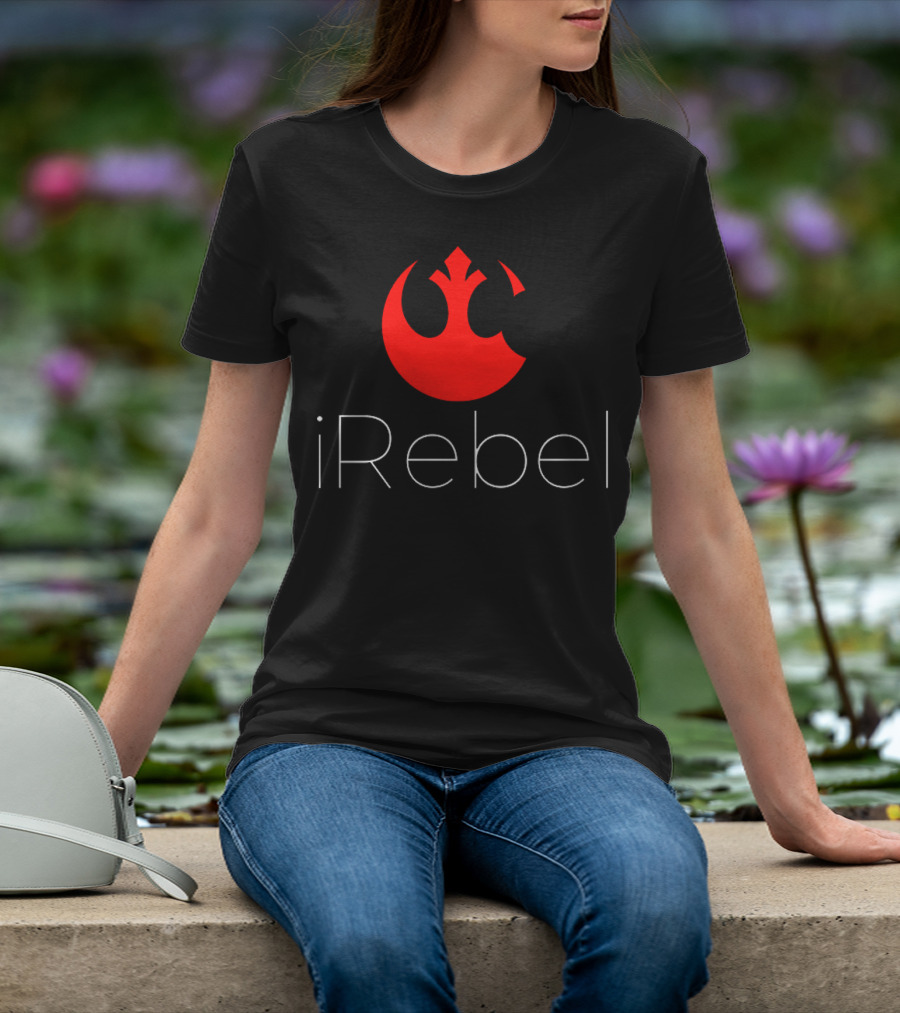 IRebel Star Wars Rebel Alliance Apple Logo Mashup T-Shirt
