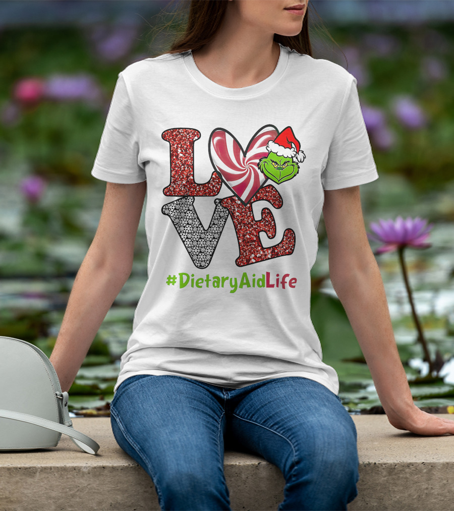 LOVE Grinch Heart #DietaryAidLife T-Shirt