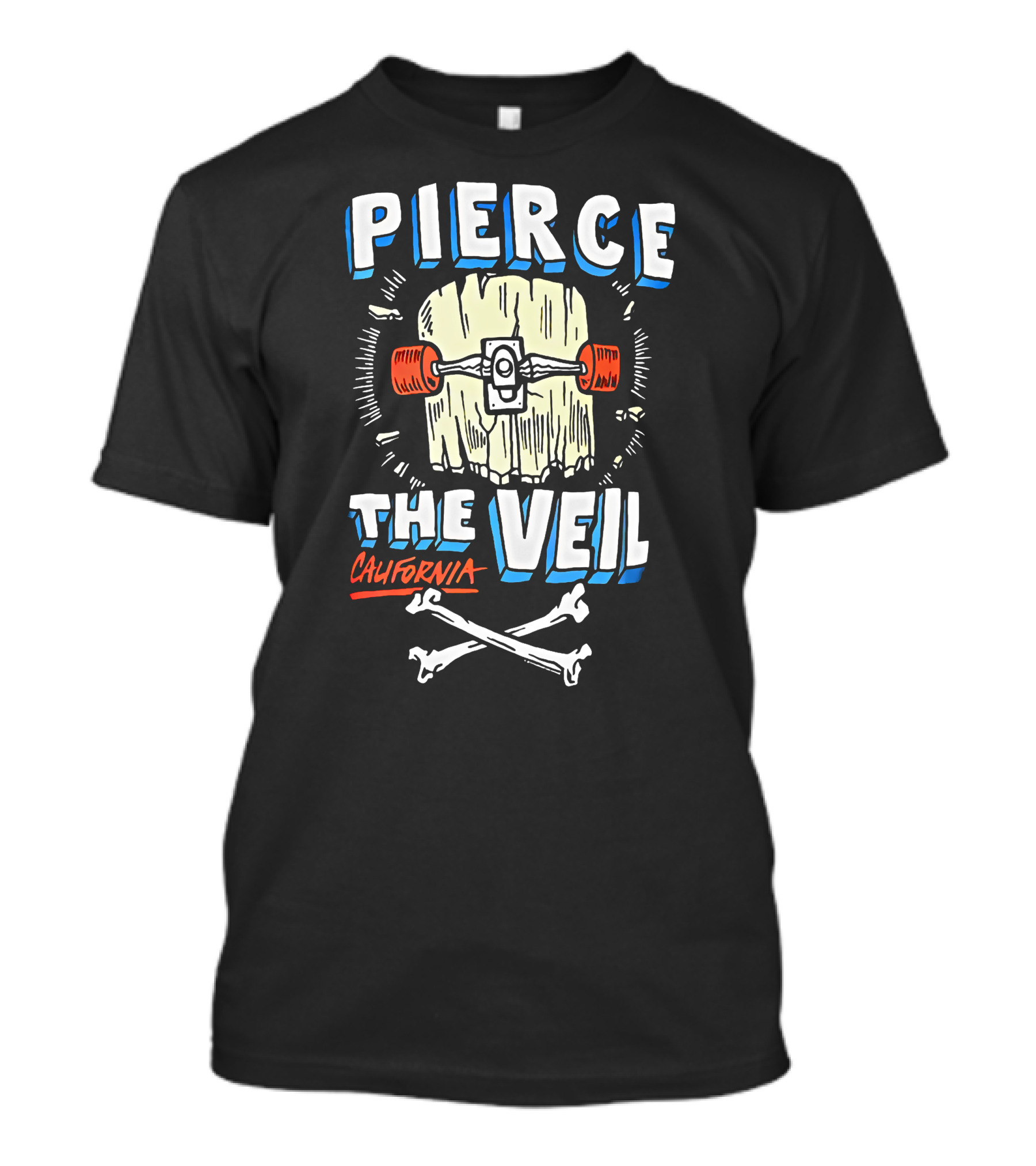 Pierce The Veil California Skateboard Bones T-Shirt