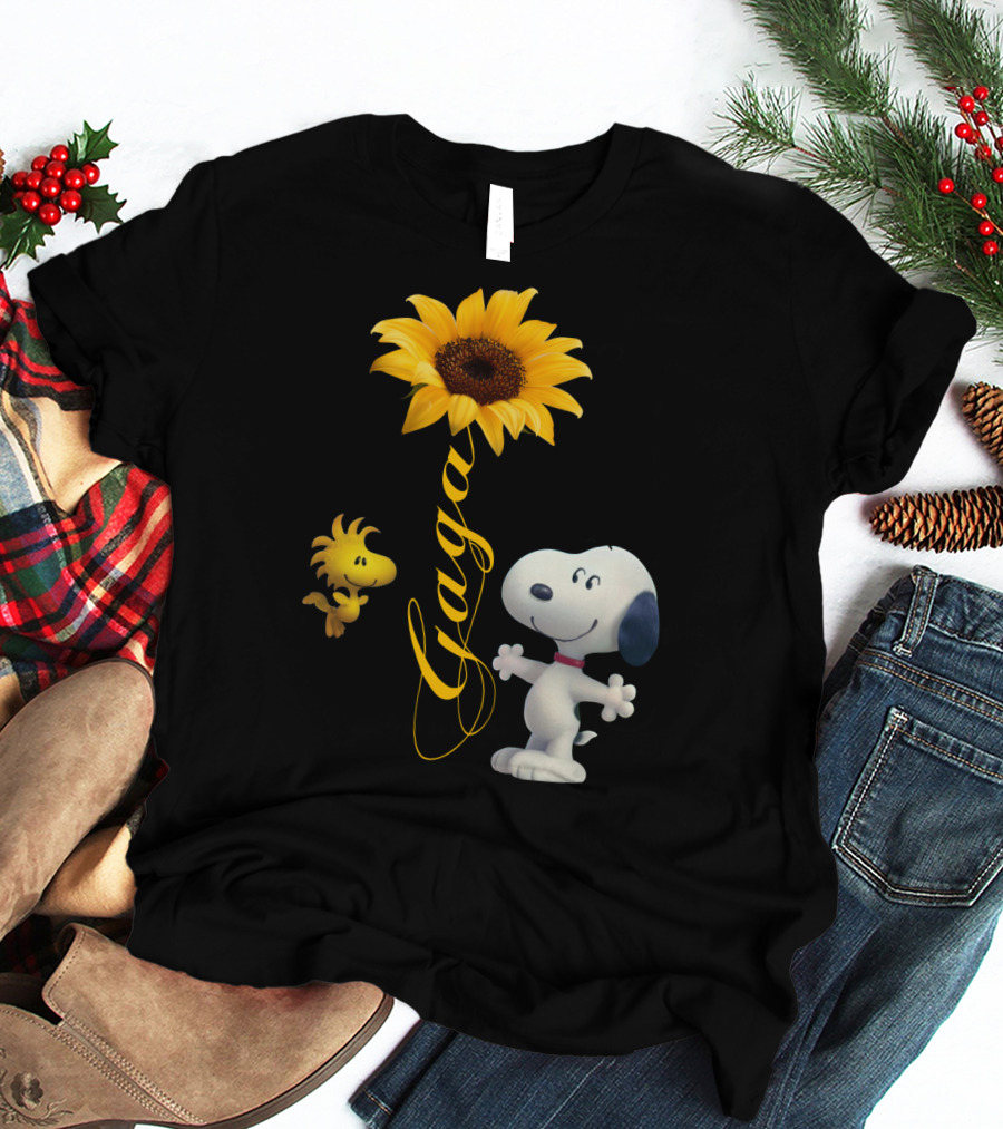 Gaga Snoopy Woodstock Sunflower T-Shirt