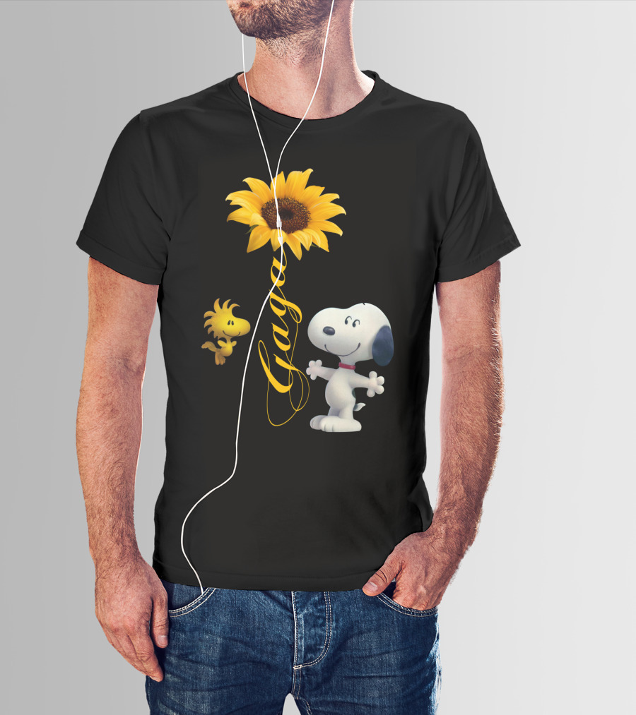 Gaga Snoopy Woodstock Sunflower T-Shirt