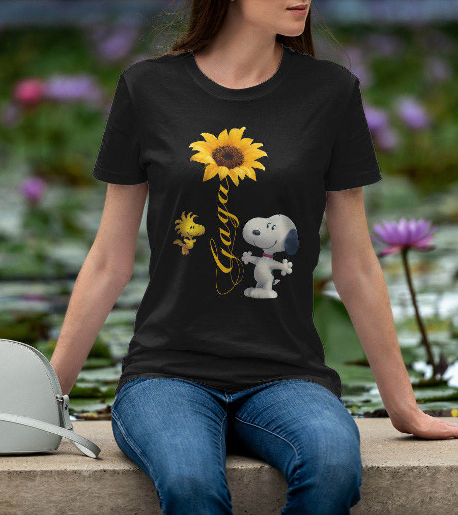 Gaga Snoopy Woodstock Sunflower T-Shirt