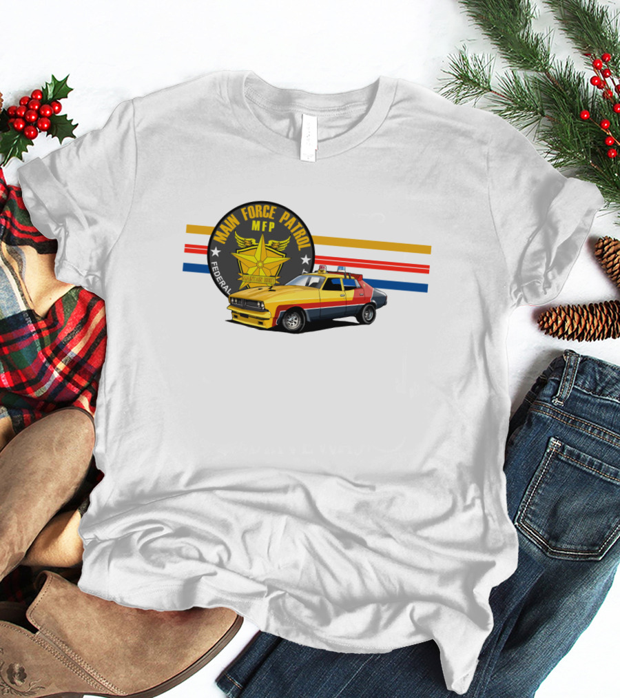 Mad Max Main Force Patrol MFP Federal Ford Falcon Interceptor T-Shirt
