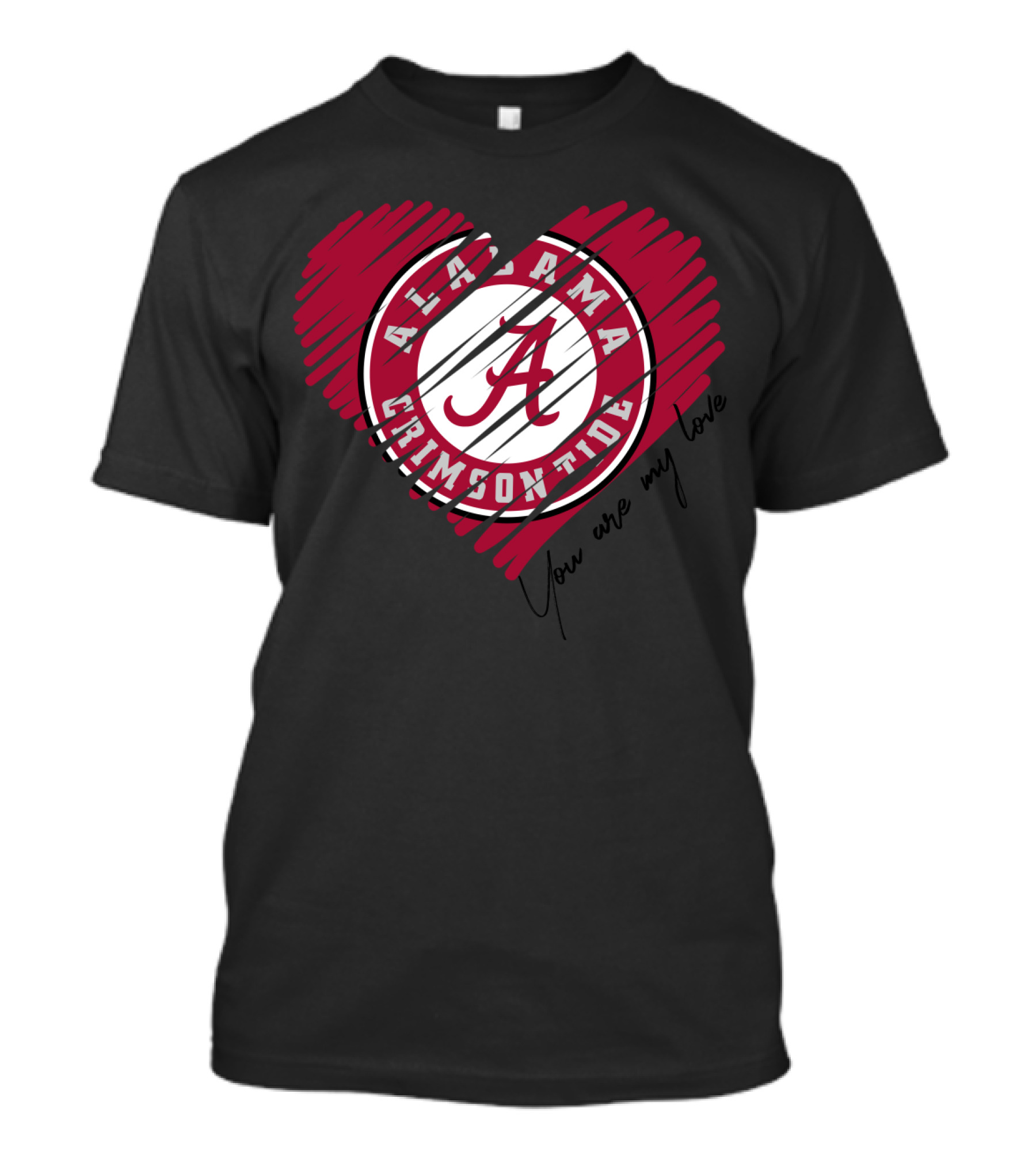 Alabama Crimson Tide Heart You Are My Love T-Shirt