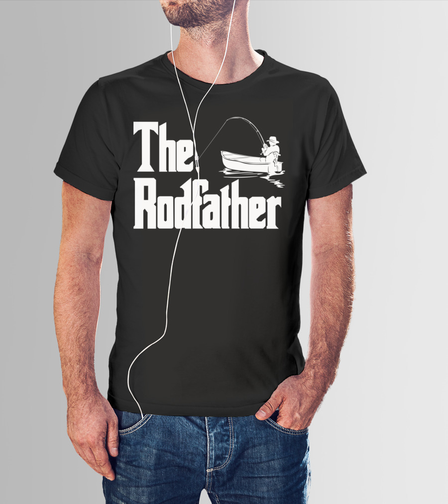 The Rodfather Funny Fishing Saying Fish Humor T-Shirt