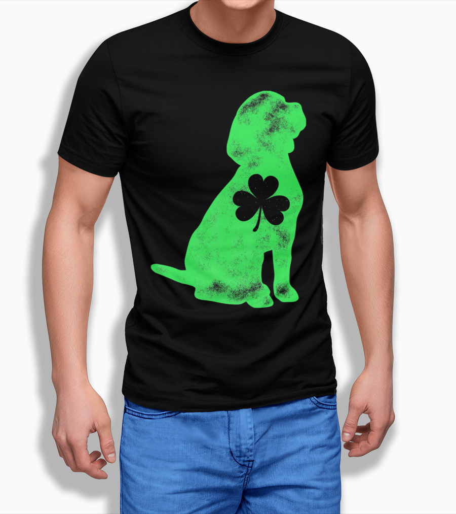 Beagle St Patricks Day Shamrock T-Shirt