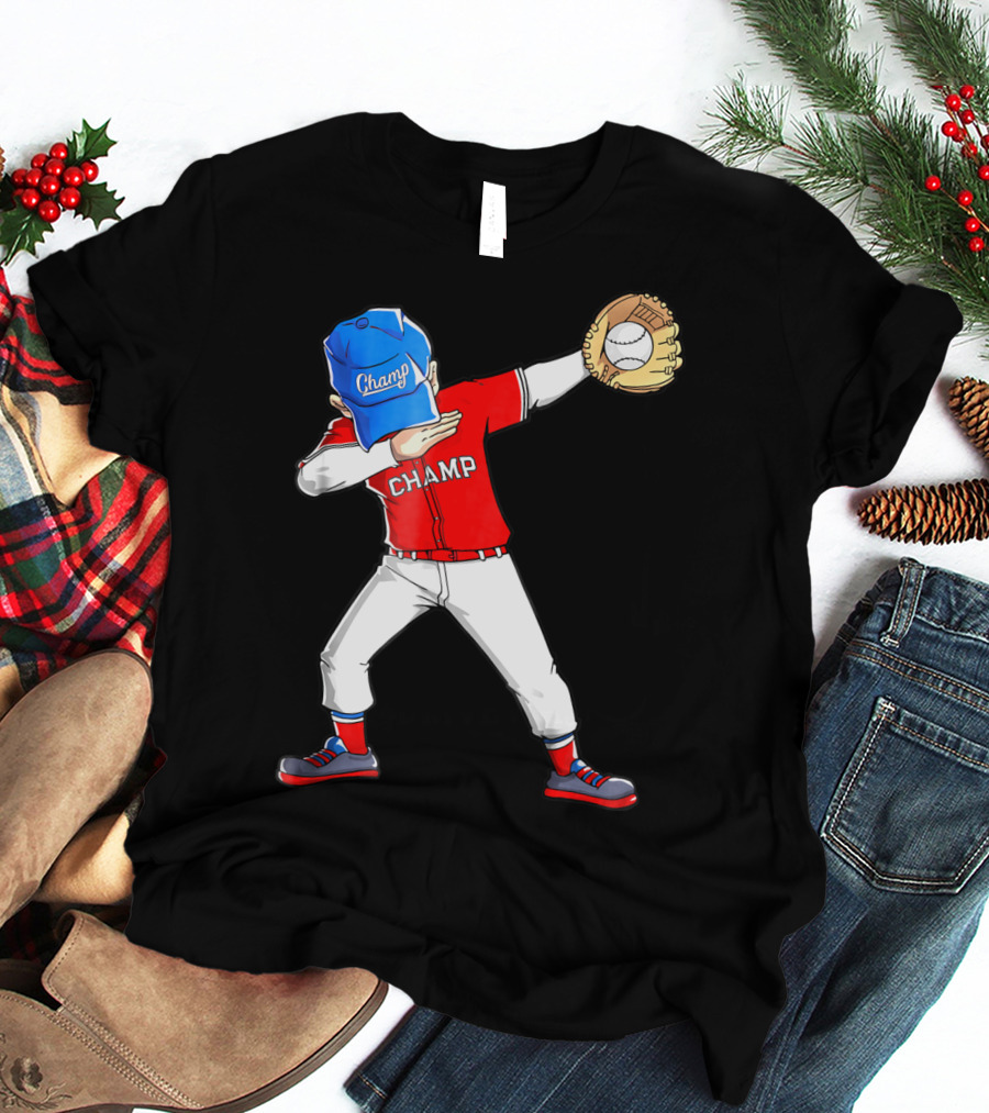 Champ Dabbing Baseball Dab Dance T-Shirt