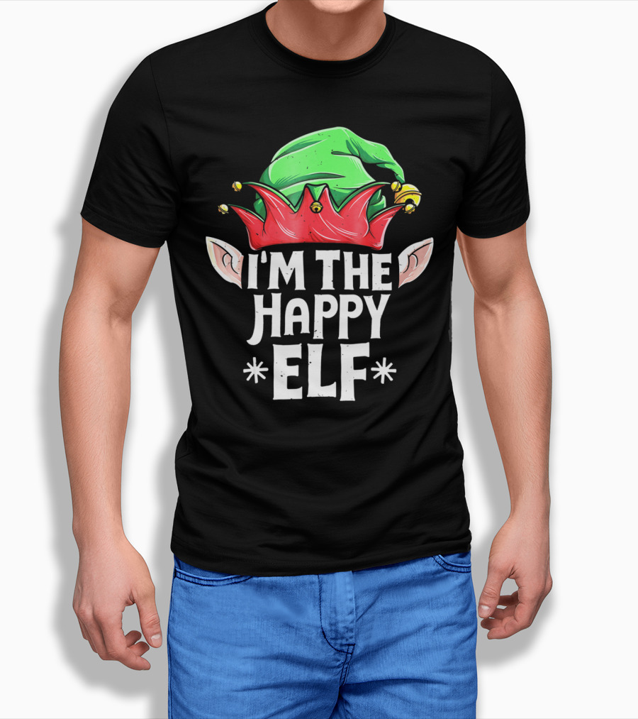I'm The Happy Elf Christmas Themed Holiday T-Shirt