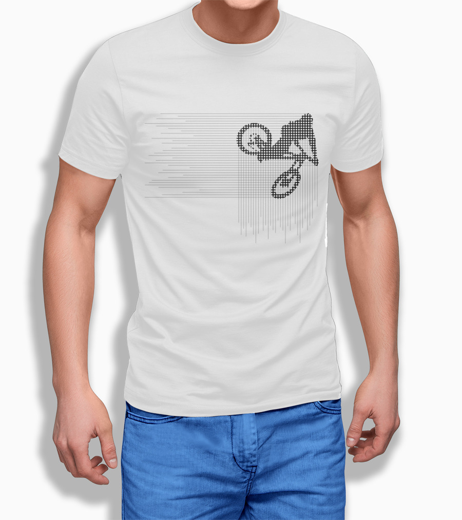BMX Whip Contest Bike Stunt Pixel T-Shirt