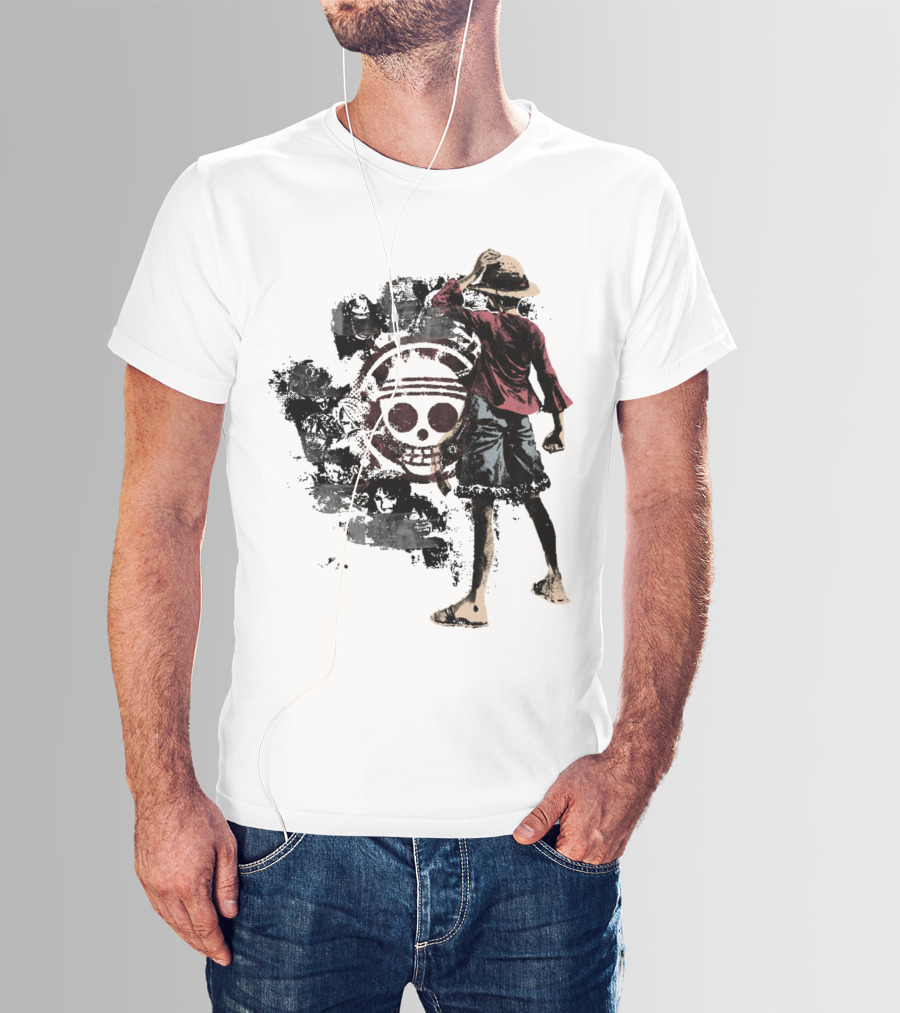 One Piece Straw Hat Pirate Skull Luffy T-Shirt