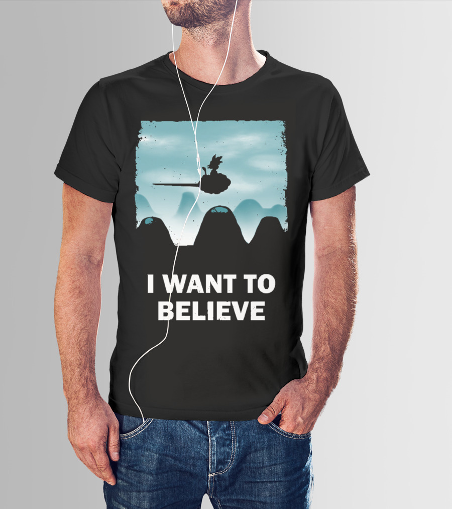 I Want To Believe Goku Nimbus Cloud T-Shirt