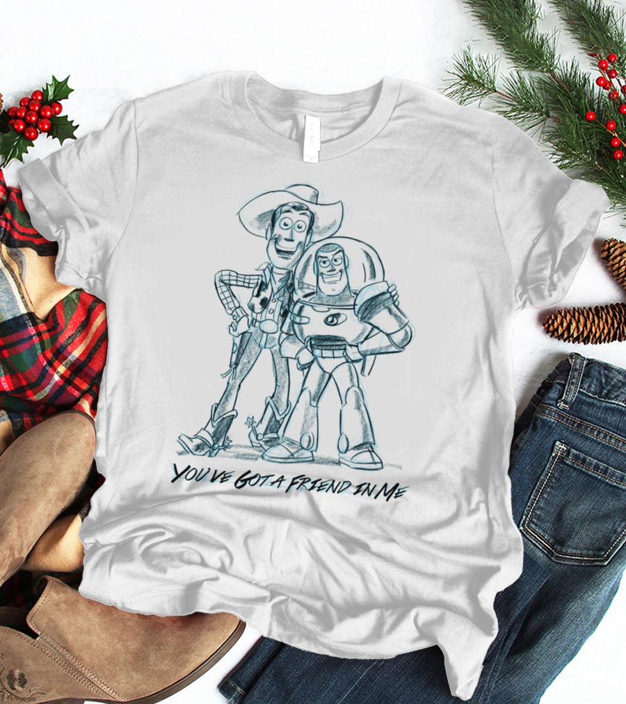 You've Got A Friend In Me Sketch Woody And Buzz T-Shirt