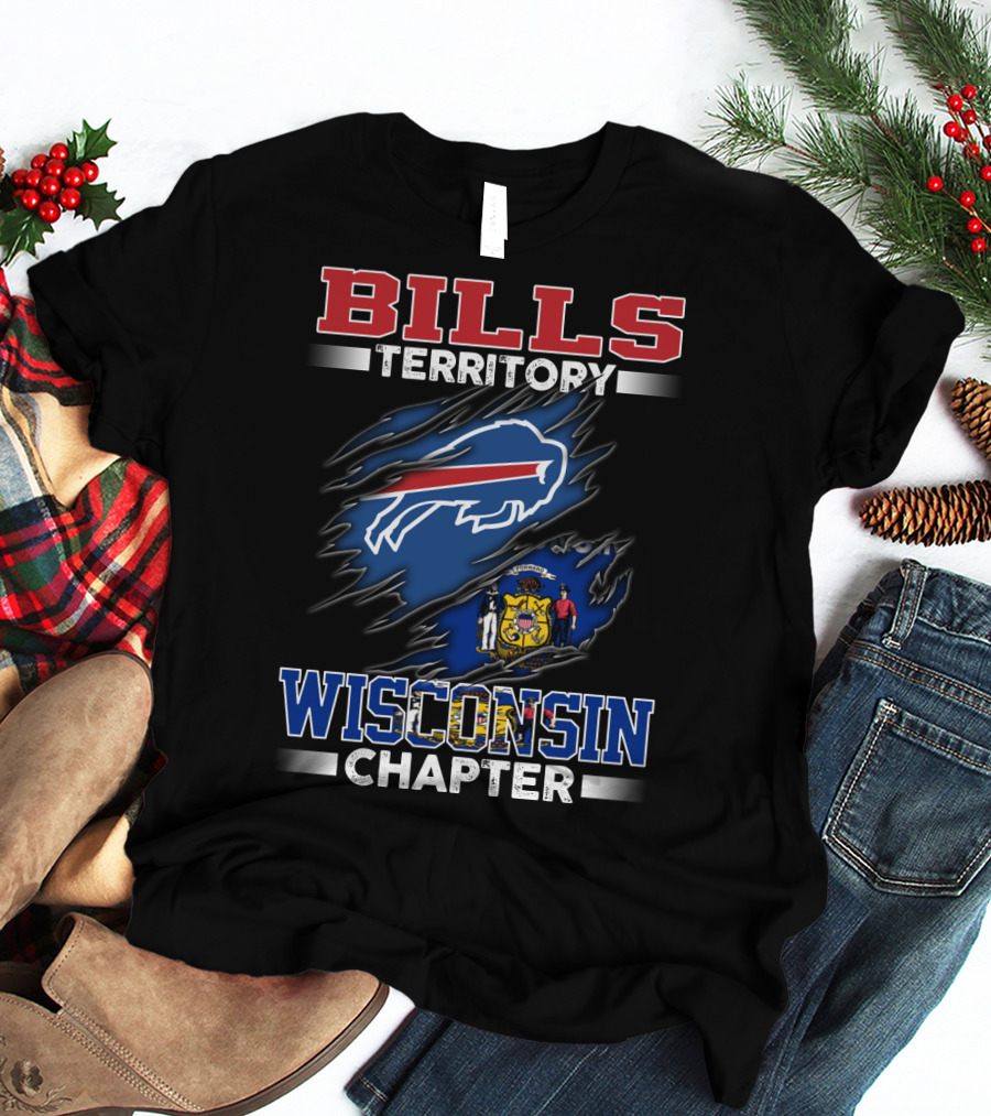 BILLS TERRITORY WISCONSIN CHAPTER Buffalo Bills Wisconsin State T-Shirt