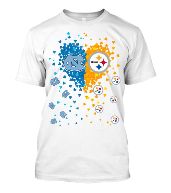 Heart Steelers Tarheels Pittsburgh North Carolina T-Shirt