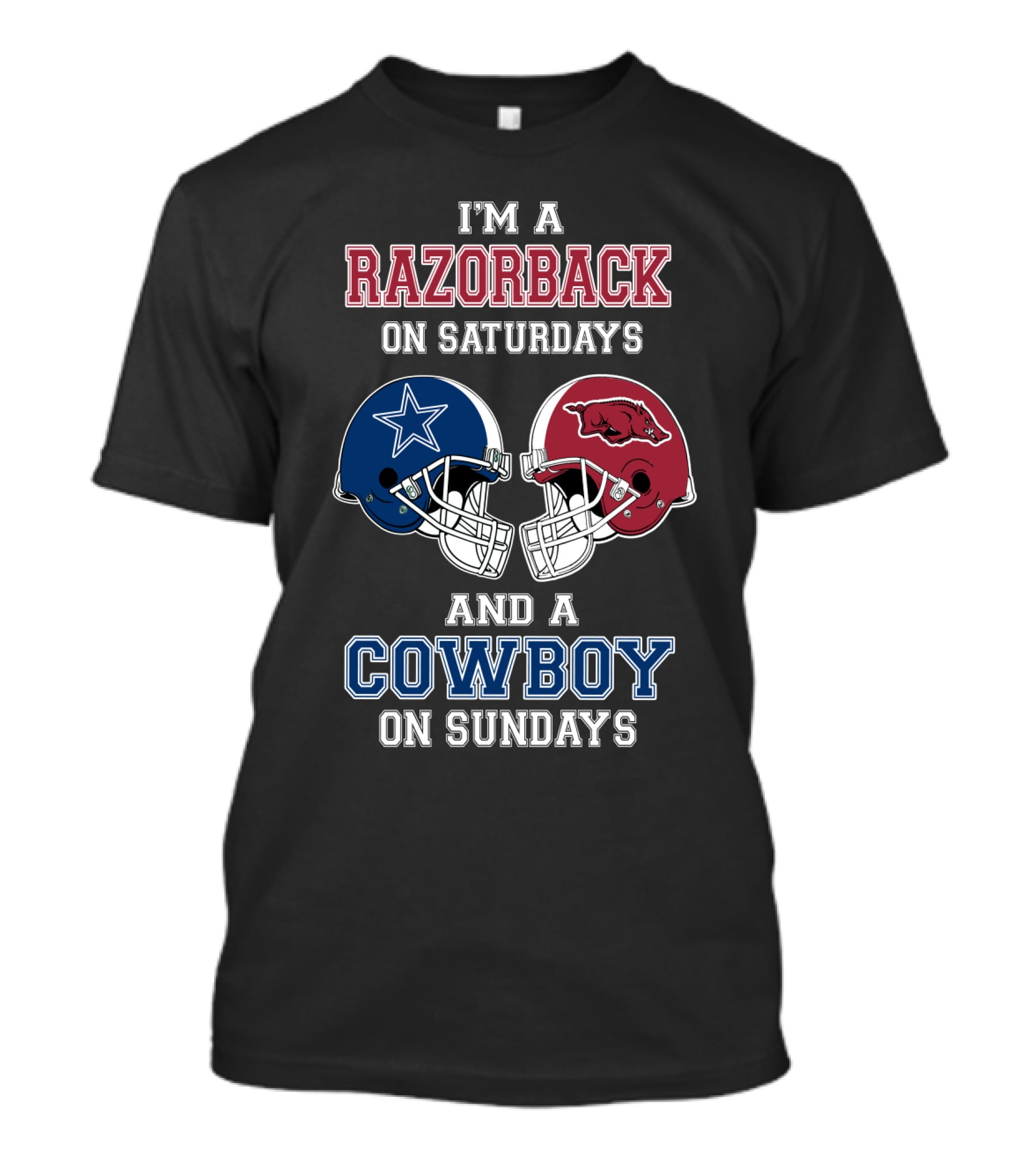 I'm A Razorback On Saturdays And A Cowboy On Sundays T-Shirt