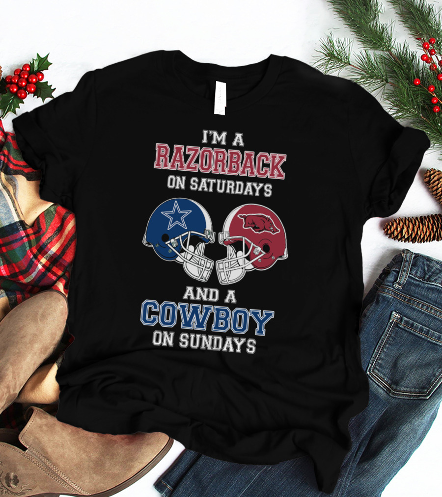 I'm A Razorback On Saturdays And A Cowboy On Sundays T-Shirt