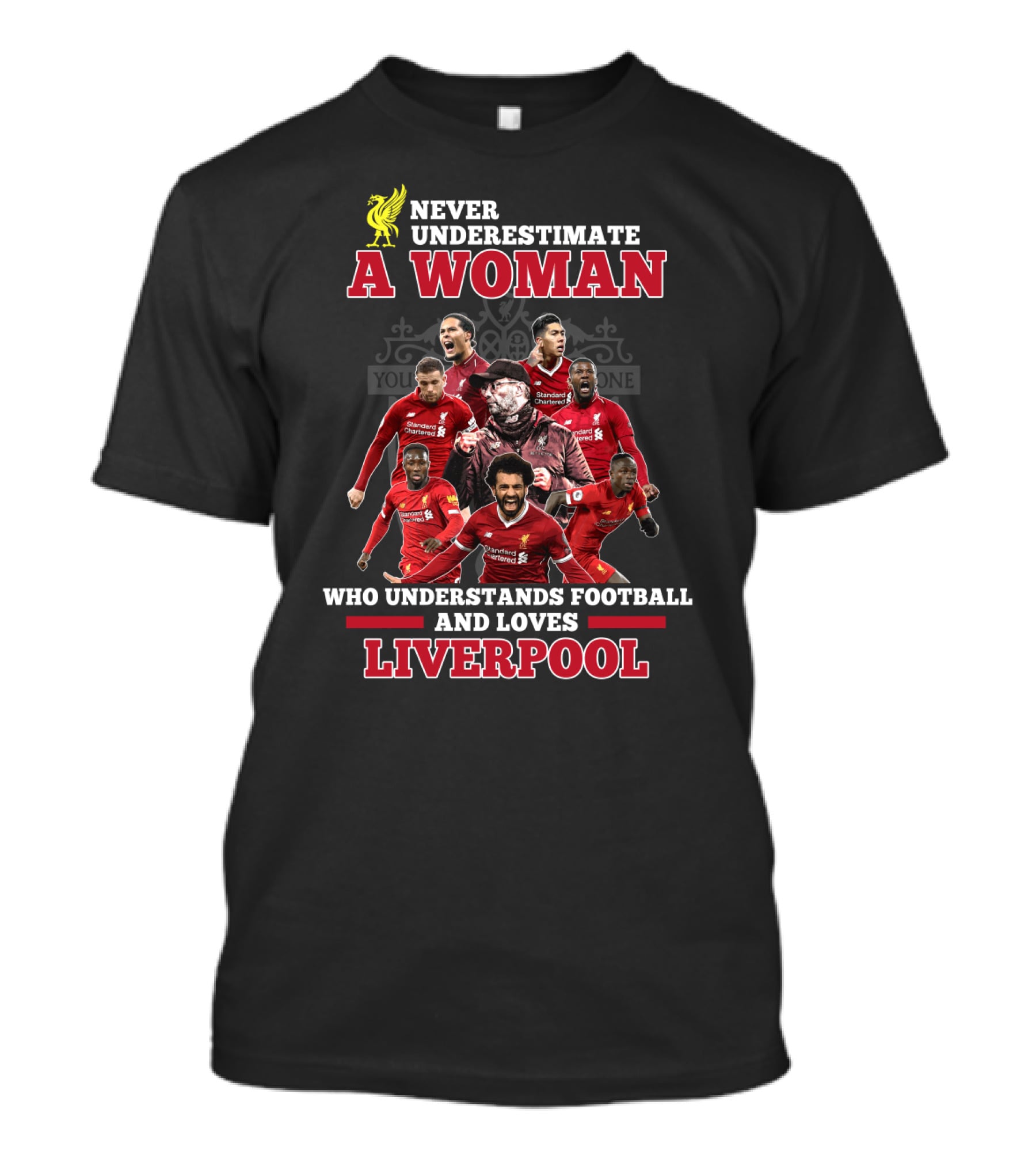 Never Underestimate A Woman Who Understands Football And Loves Liverpool T-Shirt