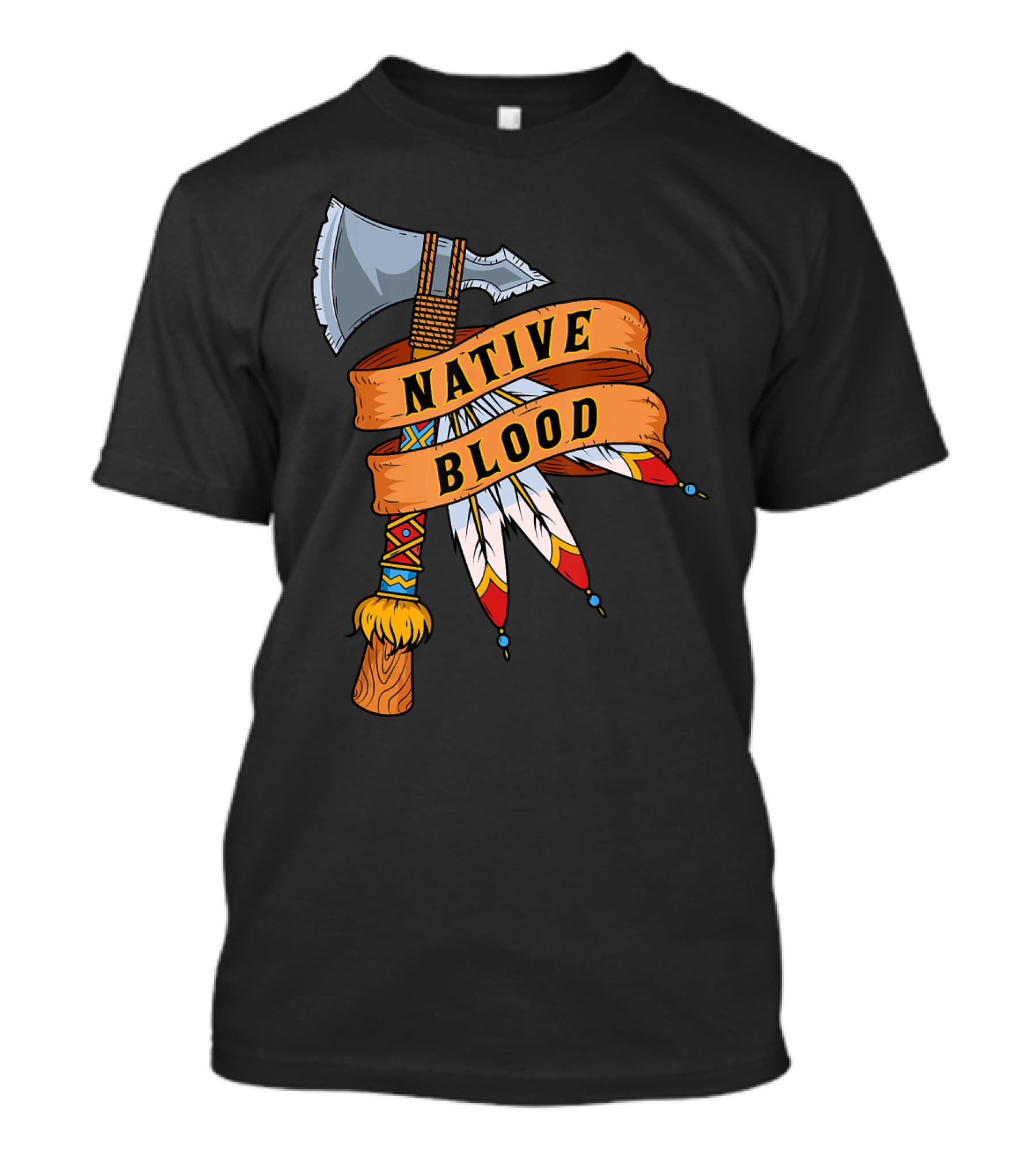 Native Blood Tribal Tomahawk Pride T-Shirt