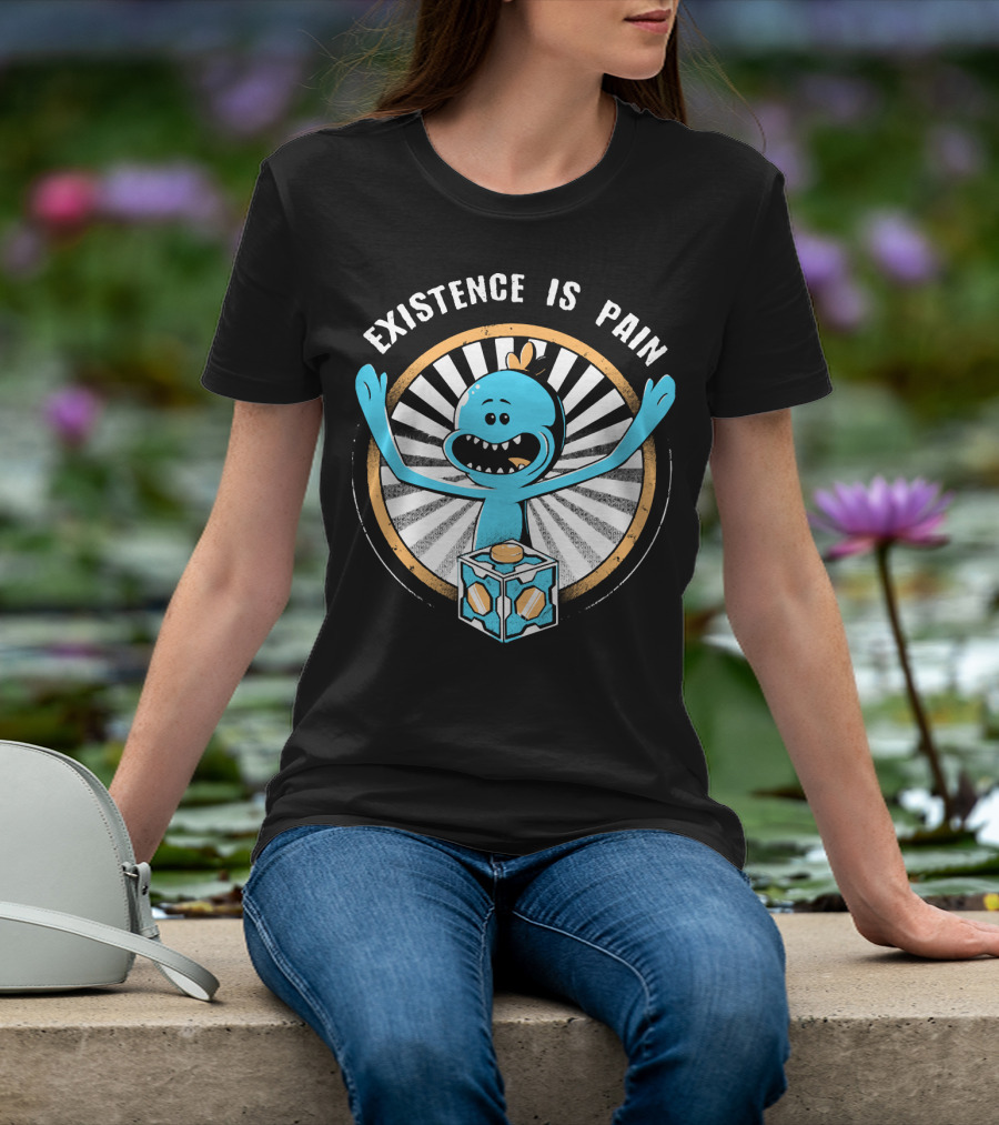 Existence Is Pain Mr. Meeseeks Rick And Morty Cube T-Shirt
