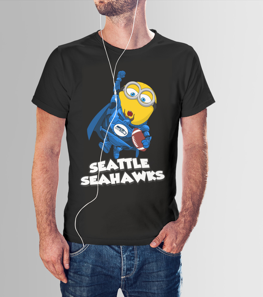 Seattle Seahawks Minion Football Fan T-Shirt