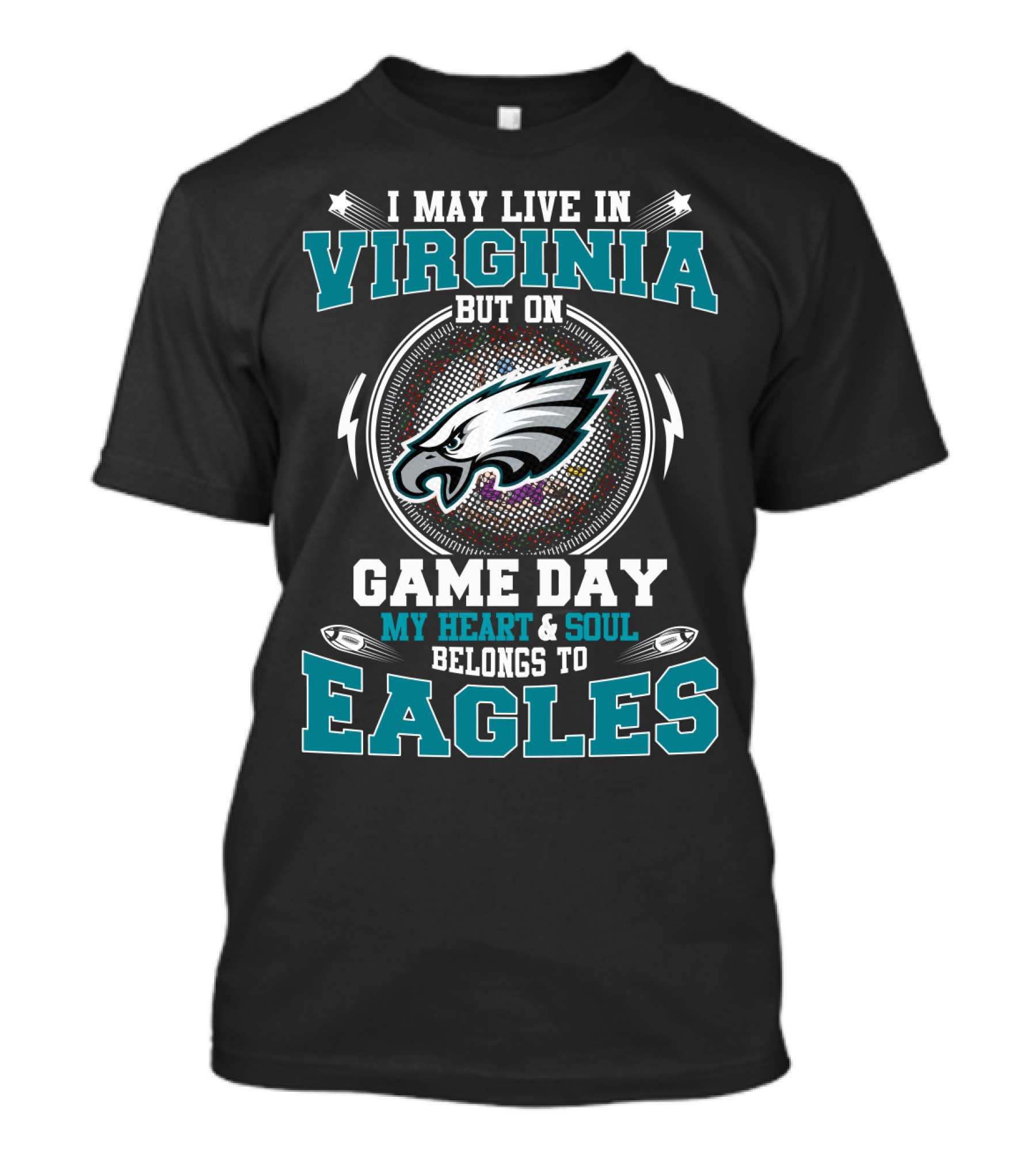 Virginia Game Day My Heart & Soul Eagles T-Shirt