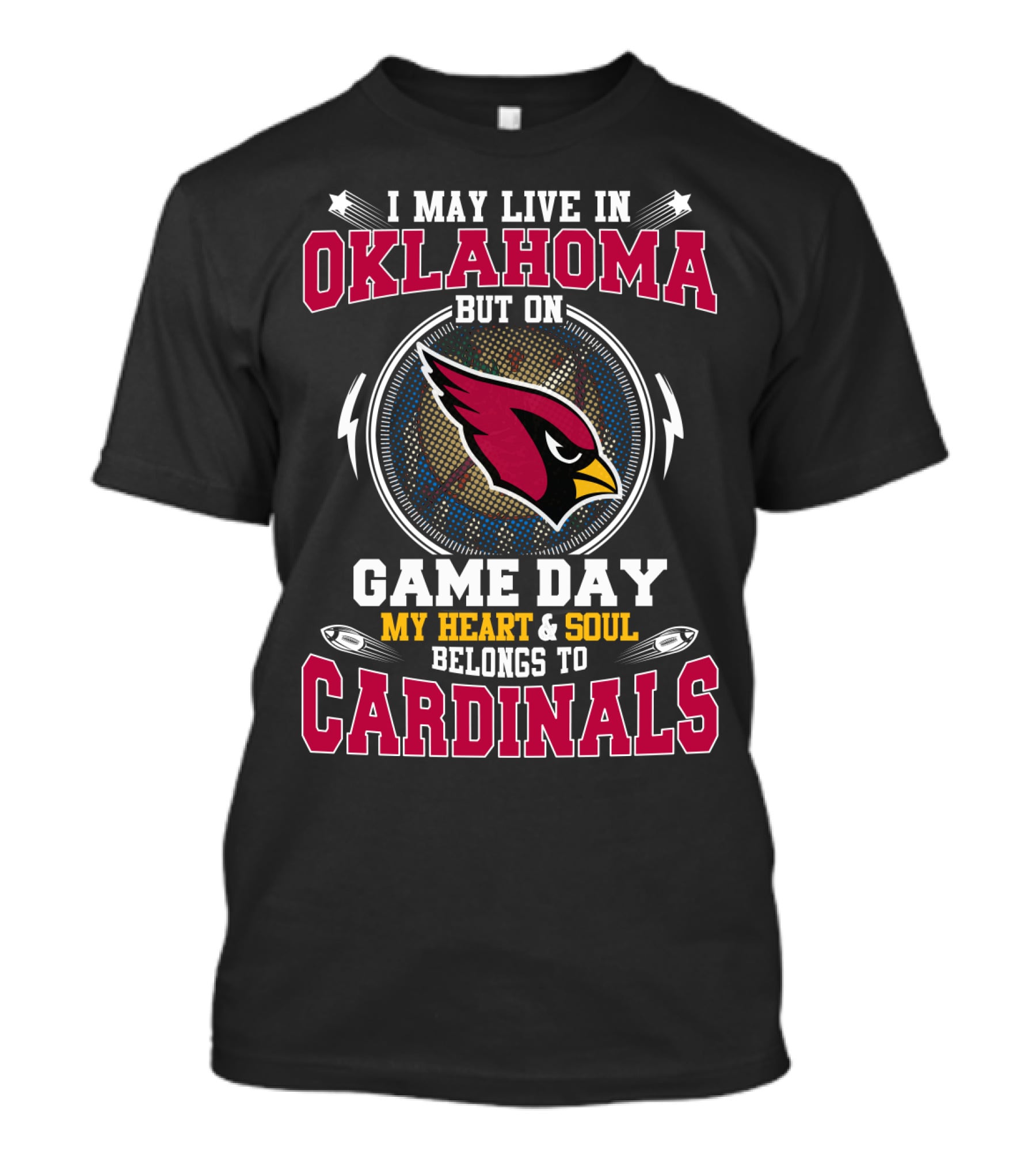 Oklahoma Game Day My Heart & Soul Belongs To Cardinals T-Shirt