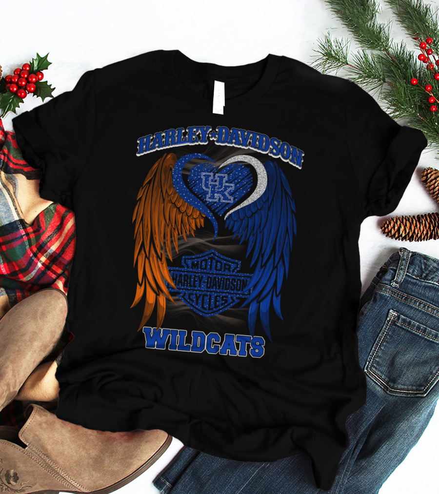 Harley Davidson Kentucky Wildcats Motor Cycles T-Shirt