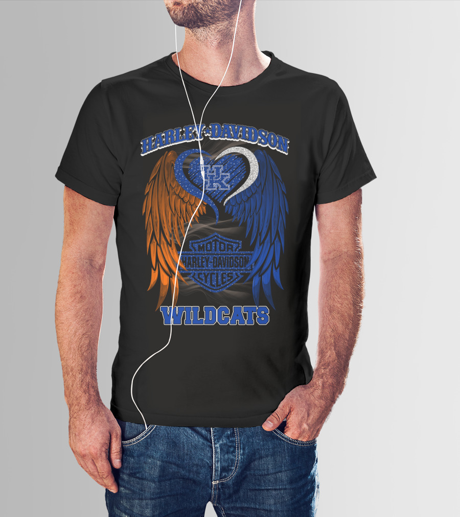 Harley Davidson Kentucky Wildcats Motor Cycles T-Shirt