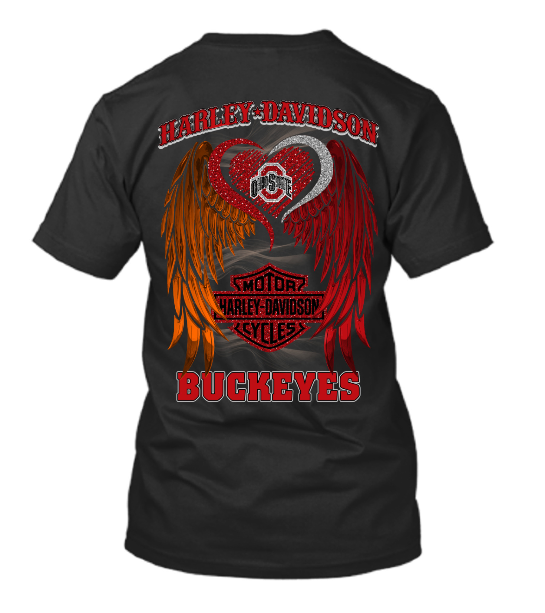 Harley Davidson Ohio State Buckeyes Motorcycles T-Shirt