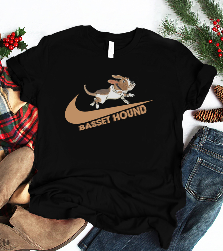 Basset Hound Nike Logo Parody Dh T-Shirt