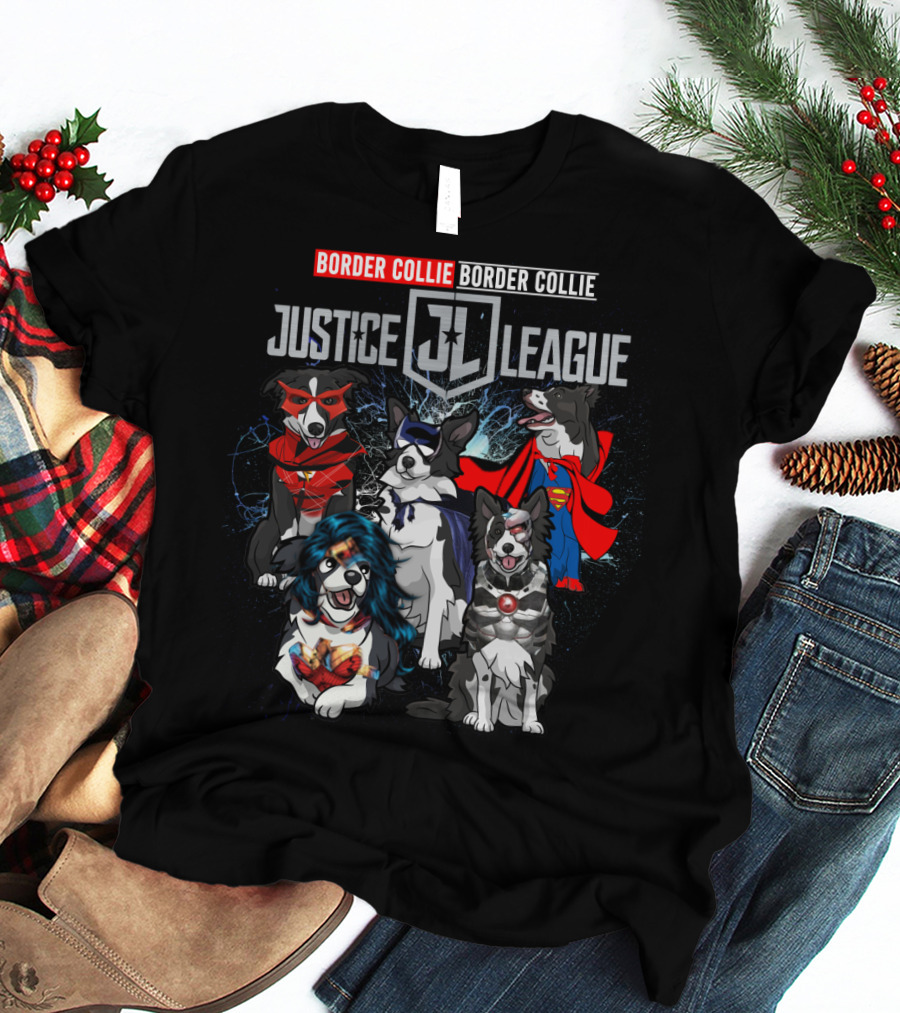Border Collie Justice League Dh 55 Jl T-Shirt