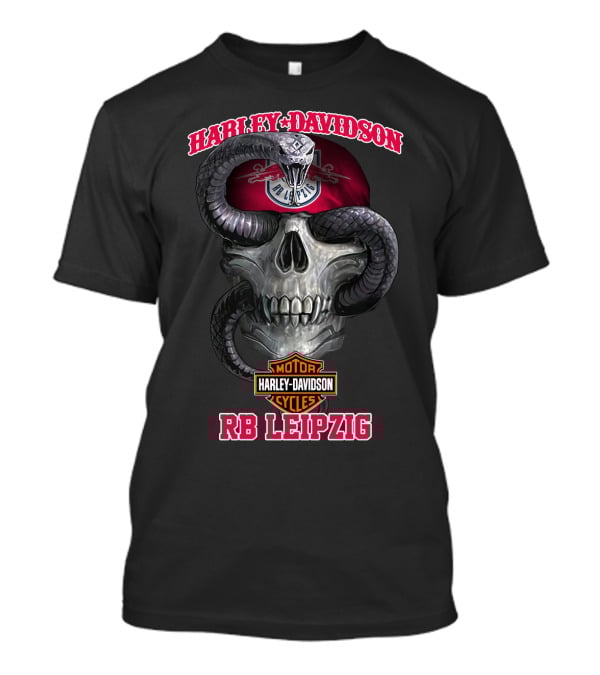 Harley Davidson Motor Cycles Rb Leipzig Skull Snake T-Shirt