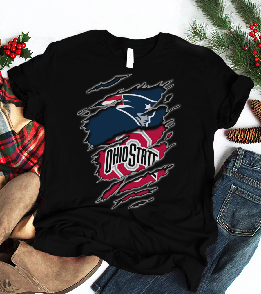 New England Patriots Ohio State Buckeyes For Fans T-Shirt