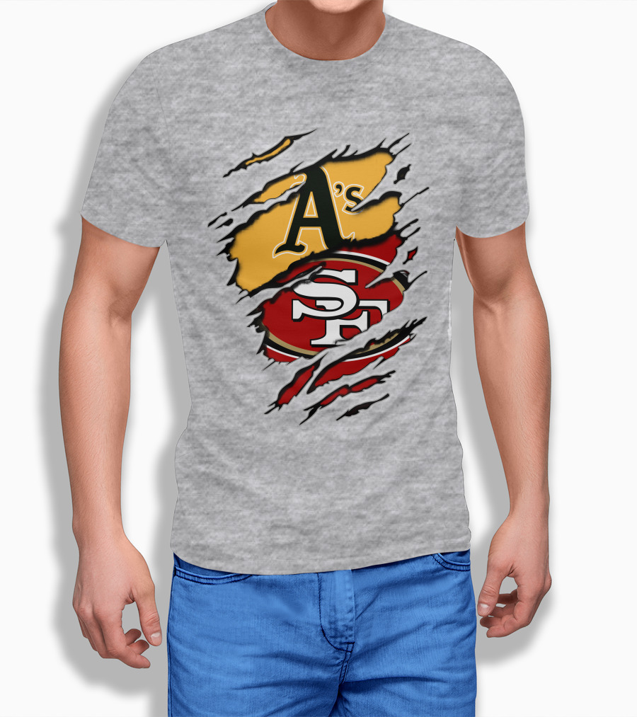 49ers Sf And Athletics A's Logo Mashup T-Shirt