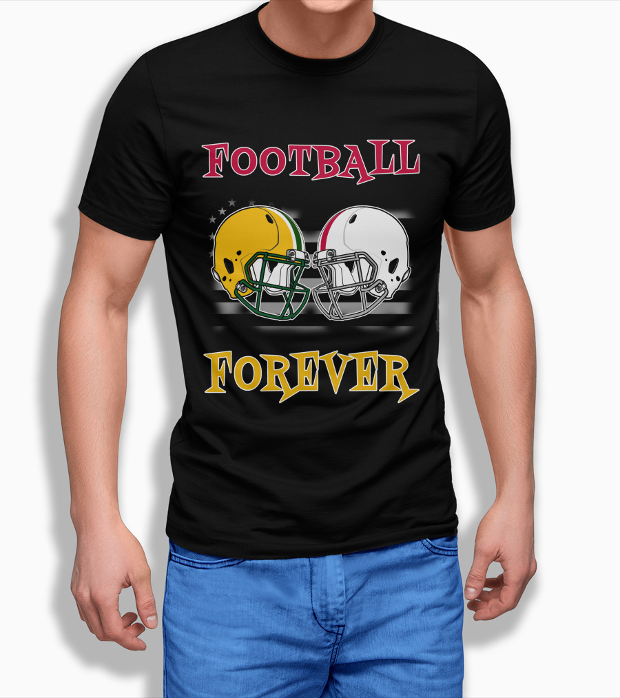 Football Forever Pack Buck Helmets Stars Stripes T-Shirt